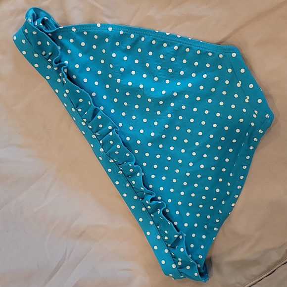 Cleo blue and white polka-dot bikini bottom - Picture 5 of 16